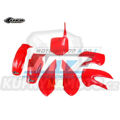 Sada plastů Kawasaki KLX110 / 01-09 - barva červená 070