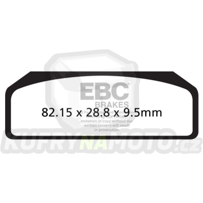 Brzdové destičky EBC GPFAX611HH