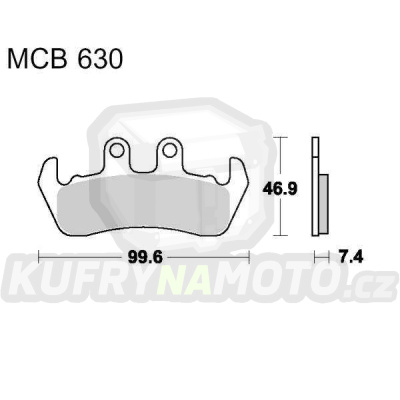 Brzdové destičky LUCAS MCB 630 organické