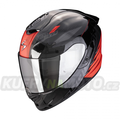 Moto přilba SCORPION EXO-1400 EVO II AIR LUMA černo/červená