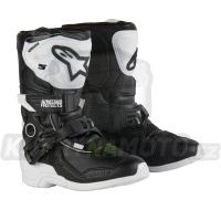 boty TECH 3S KIDS, ALPINESTARS, dětské (bílá/černá) 2024