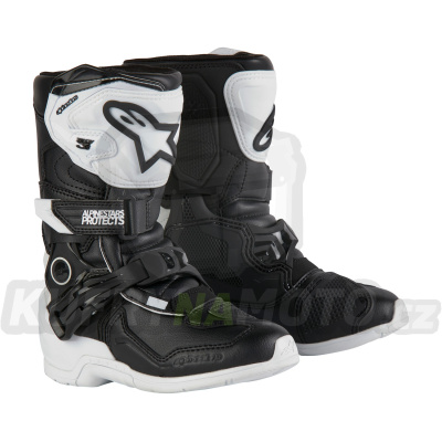 boty TECH 3S KIDS, ALPINESTARS, dětské (bílá/černá) 2024