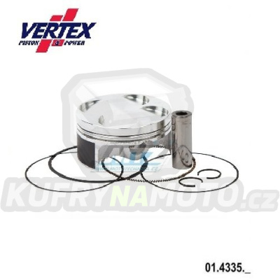 Pístní sada Kawasaki KXF250 / 04-05 + Suzuki RMZ250 / 04-06 - rozměr 76,95mm (Vertex 22982A)