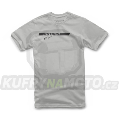 triko FASTBACK TEE, ALPINESTARS (stříbrná)