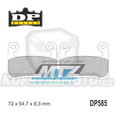 Destičky brzdové DP585-SDP DP Brakes - směs SDP Sport HH+