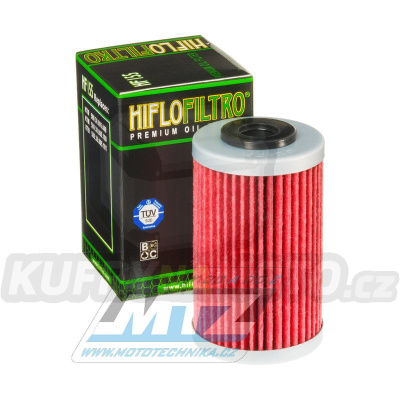 Filtr olejový HF155 (HifloFiltro) - KTM SXF+EXCF+SMR+SMC + Enduro+Duke+RC+Rally + Supermoto+Adventure+ATV + Husqvarna Enduro+Supermoto+Svartpilen+Vitpilen + Gas-Gas + Beta+Husaberg+Polaris