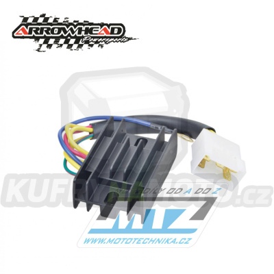 Regulátor dobíjení Aprilia AF1 125 + Classic125 + ETX125 + Leonardo125 + MX125 + Pegaso125 + RS250 + Rally125 + Red125 + SX125 + Tuareg125 + Pegaso600 + Pegaso650 + Scarabeo125 + Piaggio Ciao + Liberty + Beverly + Carnaby + Vespa