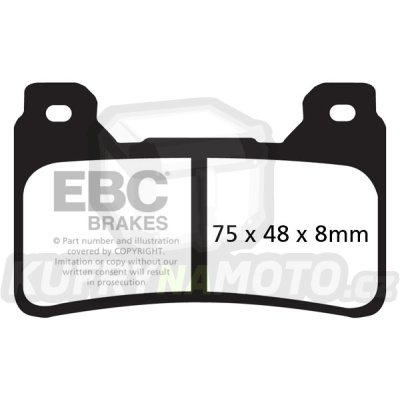 Brzdové destičky EBC EPFA390HH