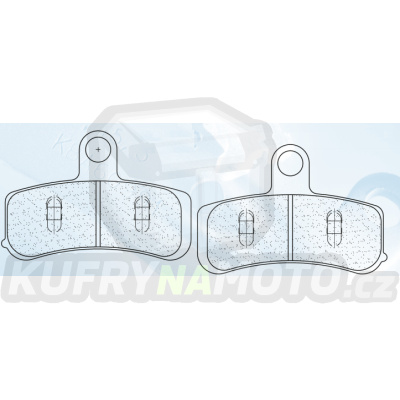 Brzdové destičky CL BRAKES 1212 A3+
