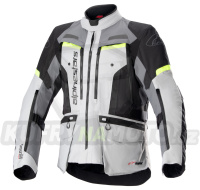 bunda BOGOTA PRO DRYSTAR, ALPINESTARS (šedá/tmavě šedá/černá/žlutá fluo) 2024
