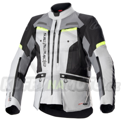 bunda BOGOTA PRO DRYSTAR, ALPINESTARS (šedá/tmavě šedá/černá/žlutá fluo) 2024
