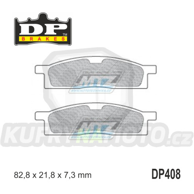 Destičky brzdové DP408 - DP BRAKES směs Premium Sinter OEM
