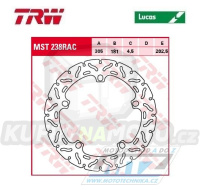 Kotouč brzdový TRW MST238RAC (305/181/5D) - zubatý design - BMW R1100S / 98-00+R1200GS / 04-18+R1200GS Adventure / 06-18