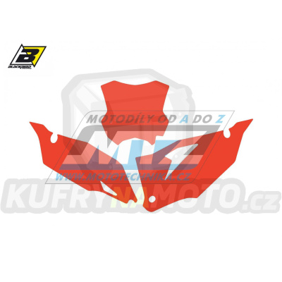 Polepy číslových tabulek (vystřižené) - Kawasaki KXF250 / 21-23 + KXF450 / 19-23 - barva červená