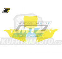 Polepy číslových tabulek (vystřižené) - Kawasaki KX85 / 14-23 - barva žlutá