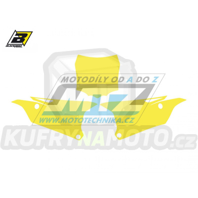 Polepy číslových tabulek (vystřižené) - Kawasaki KX85 / 14-23 - barva žlutá