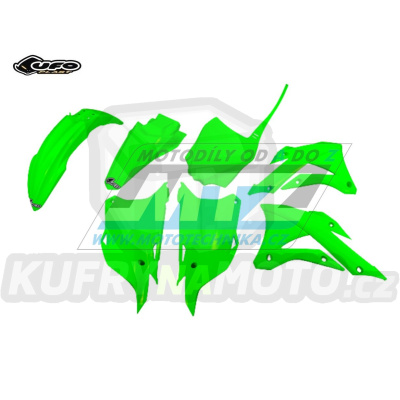 Sada plastů Kawasaki KX85 / 14-21 - barva FLUO zelená (neon zelená)