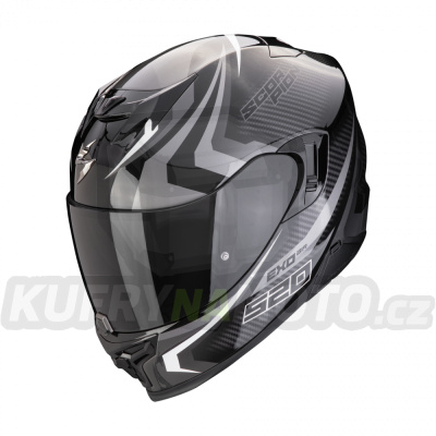 Moto přilba SCORPION EXO-520 EVO AIR TERRA černo/stříbrno/bílá