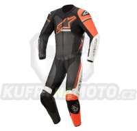 jednodílná kombinéza GP FORCE PHANTOM, TECH-AIR 5 kompatibilní, ALPINESTARS (černá/bílá/červená fluo) 2023