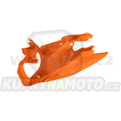 boční číslové tabulky KTM, RTECH (oranžové, komplet vč. držáku vzduch. filtru)