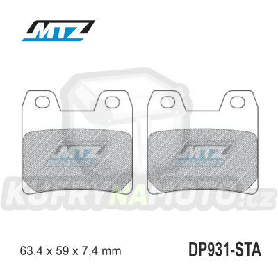 Destičky brzdové DP931-STA - směs Standard