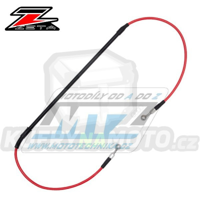 Hadice brzdová přední Z-WHEEL BRAKE HOSE - ZETA W61-12023 - Suzuki RM125+RM250+RMZ250+RMZ450 + Kawasaki KX125+KX250+KXF250+KXF450 - červená