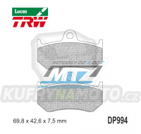 Destičky brzdové DP994-LUSH TRW Lucas MCB797SH - směs Sinter Road