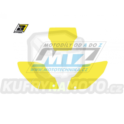 Polepy číslových tabulek (vystřižené) - Honda CRF250 / 04-05 - barva žlutá