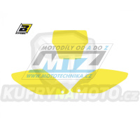 Polepy číslových tabulek (vystřižené) - Honda CR125+CR250 / 04-07 - barva žlutá
