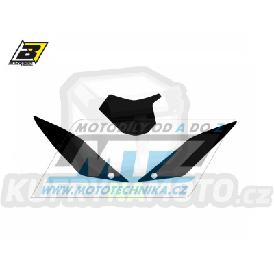 Polepy číslových tabulek (vystřižené) - GasGas ECF / 10-13 + EC125+EC250+EC300 / 10-11 - barva černá