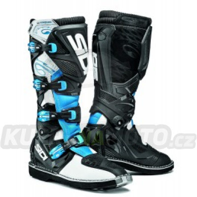 Boty Sidi X-3 white/light blue/black