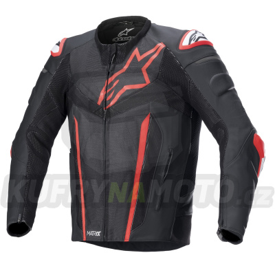 bunda FUSION, ALPINESTARS (černá/červená fluo) 2023