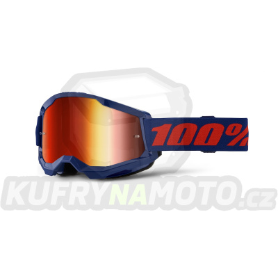 STRATA 2 NEW 100% - USA , Navy- červené plexi