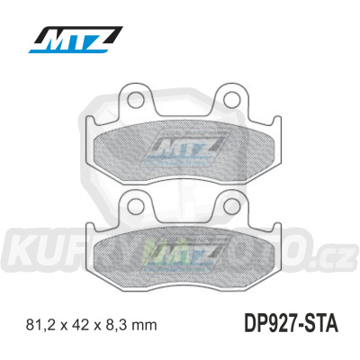 Destičky brzdové DP927-STA - směs Standard