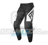 Kalhoty motokros FOX 180 REVN - černo-bílé
