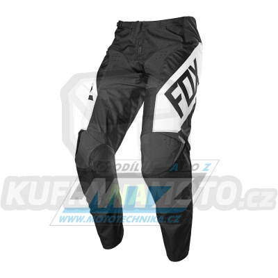 Kalhoty motokros FOX 180 REVN - černo-bílé