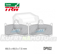 Destičky brzdové DP922-LU TRW Lucas MCB737 - směs Allround