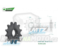 Kolečko řetězové (pastorek) 0715-12zubů ESJOT 50-32112-12 - Gas-Gas EC200+EC250+EC300 + ECF400+ECF450+EC515 + FSE400+FSE450+SM400+SM450+SM515 + Rieju MR200+MR250+MR300
