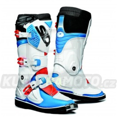 Boty Sidi FLAME light blue/white/red fluo