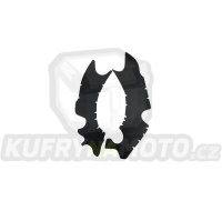gumové protektory rámu Kawasaki, VIBRAM (sada, černá)
