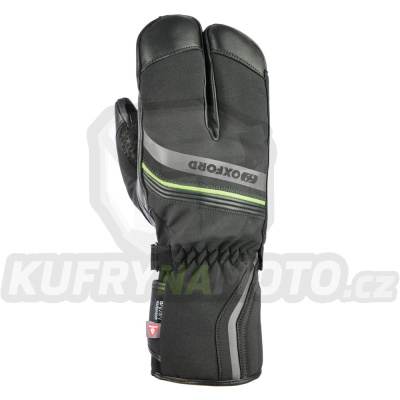 rukavice POLAR 1.0 DRY2DRY™, OXFORD (černá/žlutá fluo)