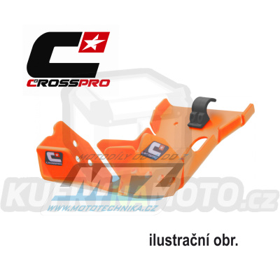 Kryt pod motor plastový DTC Engine Guard - KTM 450SXF+450XCF /16-18 + Husqvarna FC450 / 16-18 + FE450+FE501 / 17-19 (barva oranž)