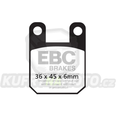 Brzdové destičky EBC SFA115HH