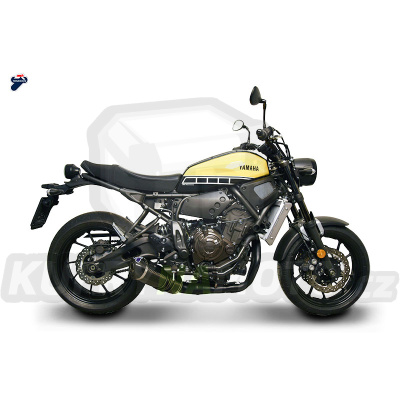 Laděný výfuk + Svody výfuku ČERNÉ Termignoni YAMAHA MT07 / XSR 700 2014-2019