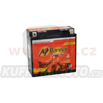 baterie gelová 12V, YT14B-4, 12Ah, 200A, BANNER Bike Bull GEL 150x69x145