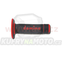 gripy A020 (offroad) délka 118 mm, DOMINO (černo-červené)