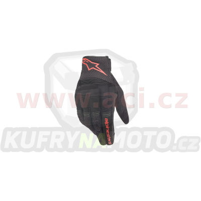 rukavice COPPER, ALPINESTARS (černá/červená fluo) 2024