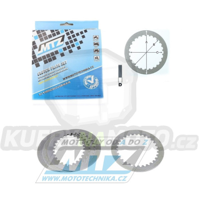 Lamely spojkové plechové (meziplechy) MTZ 881-P246A-4 - Honda CBR250R+CBR250RA+CBR250RR+CBR250RRA+CBR300RA+CMX300 Rebel+CRF250L+CRF250LA+CRF250RLA Rally