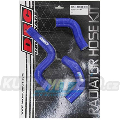 Hadice chladiče DRC RADIATOR HOSE KIT - DRC D47-01-222 - Kawasaki KX85+KX100 / 14-25 - modré (sada 3ks)