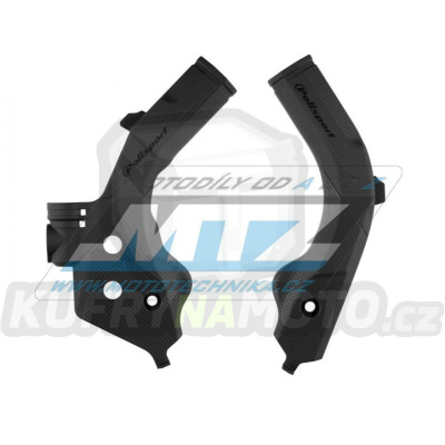 Kryty rámu - Husqvarna FC+TC+FX+TX / 19-22 + TE+FE / 20-23 + GasGas EC200+EC250+EC300 / 21-23 + MC125+MC250+MC350+MC450 + EX250+EX300+EX350 / 21-23 - barva černá